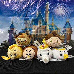 Disney Tsum Tsum Set - Beauty and the Beast 6 characters NWT